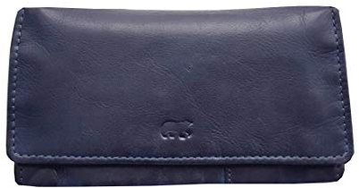 Bear Design Damen Geldbörse, Portemonnaie CL9918 gewaschenes Leder Vintage Look (16/9/3 cm)