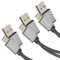 KabelDirekt Cavi Micro USB 2.0 – 0,5 m + 1 m + 2m, cavo di carica e cavo dati High Speed, adatti per smartphone e tablet con porta micro USB, colore nero/space grey