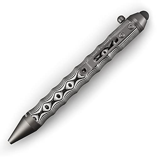 Cool Hand EDC-Kugelschreiber, 11,4 cm, nachfüllbar, Eingabestift für Touchscreen, ergonomischer Griff, hält die Textur mit Fingerrillen