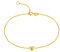 Epinki Handketten 18K Gelbgold 750, Herz Manschetten Armbänder, Armband für Damen, Gold