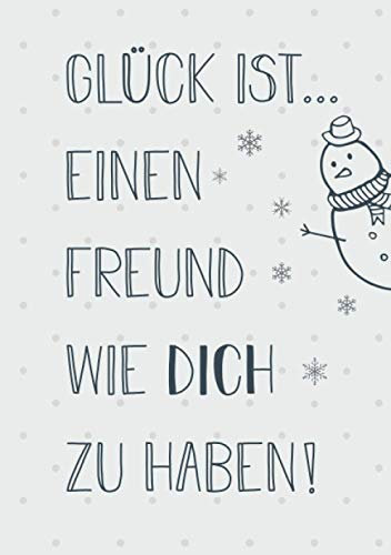 Buchkalender für den Freund, Geschenk-Kalender 2021 im Format A5 - Glück ist... einen Freund wie dich zu haben: Terminplaner, Kalenderbuch und ... für jeden Freund, 1 Woche = 2 Seiten