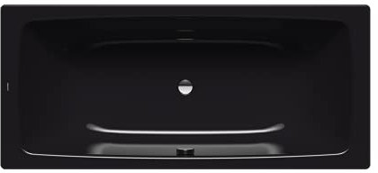 KALDEWEI CAYONO DUO 75 x 170 cm schwarz glänzend Badewanne