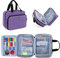 Luxja Nähen Organizer Tasche, Nähset Aufbewahrung, Nähmaschine Zubehör Tasche für Nähgarn, Nähnadeln und Nähzubehör (OHNE ZUBEHÖR), Lila
