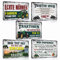 5er Set Traktor Blechschilder Retro Sprüche Lustig 20x30cm - Trecker/Traktoren Vintage Schild Metallschild - TRAKTOR UNSER - WIR DORFKINDER - Tin Signs Geschenk