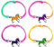 FANTESI 4 Stück Pferdearmband Kinder, Wechselt die Farbe Stimmungsarmband in Regenbogenfarben Pferde Armband für Mädchen Kinder
