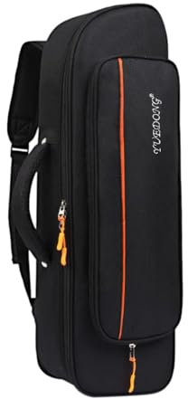 ERINGOGO Trompeten-Gigbag Trompetentasche Trompeten-Rucksack mit 18 mm weich gepolstertem, doppeltem Schultergurt, Trompetenrucksack 57,8 cm mit Tragegriff