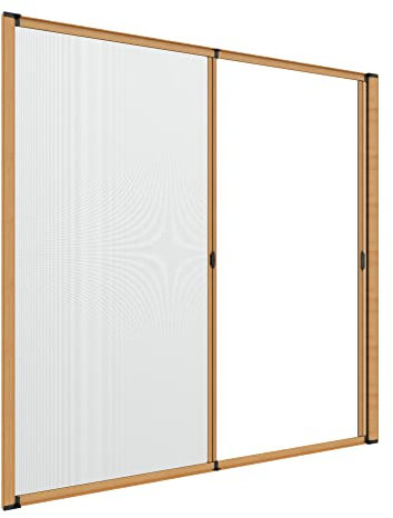 Zanzanet Zanzariera doppia laterale 45 mm orizzontale su misura porta finestra avvolgibile rullo a molla frizione cassonetto antivento personalizzabile vari colori e reti Made in Italy 100x250 cm
