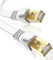 Cat 8 LAN Kabel 3m, SWECENT 40Gbps Netzwerkkabel Hochgeschwindigkeits 2000MHz S/FTP Ethernet Kabel POE Gigabit RJ45 Nylon PVC Flaches Vergoldeter Patchkabel für PS5/4 Router Modem TV Laptop