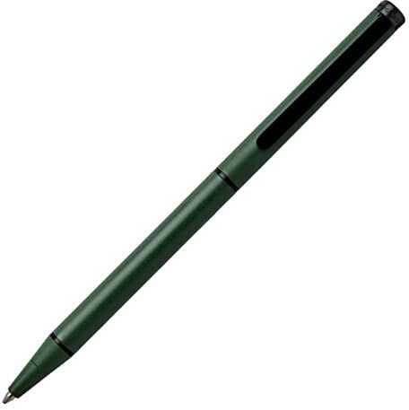 Hugo Boss Kugelschreiber Cloud Matte Cool Green aus Messing hergestellt, Farbe: Dunkelgrün, Abmessungen: 8.1 x 140 mm, HSF3904T