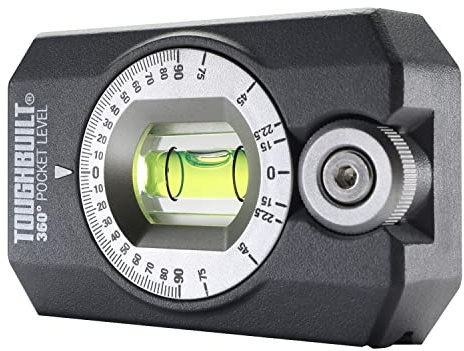 ToughBuilt Nivel de bolsillo de 360 grados (TB-H2-L-4R) negro