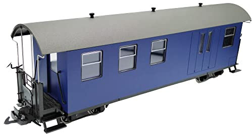 ML-Train Packwagen 4-achsig blau HSB/DR als Bausatz - Selbstbauwagen/Bausatzwagen - Gartenbahn Spur G Zubehör Modellbau