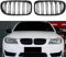 YIUBCZOQI E90 E91 Kühlergrille passend für BMW 3er E90 E91 LCI Bj Nieren Schwarz grill vorne 2009-2011 Doppellamellen Schwarzer Glanz
