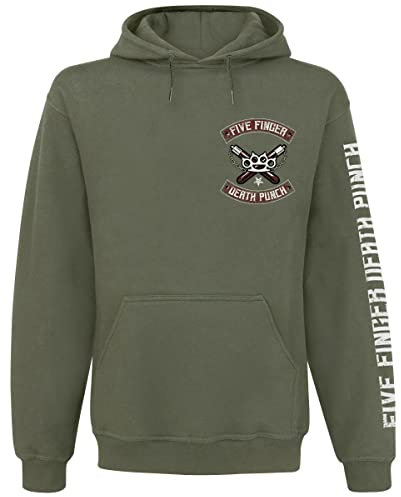 Five Finger Death Punch Bruce Knucklehead Männer Kapuzenpullover Oliv S