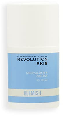 Revolution Skincare Salicylsäure- und Zink-PCA-Gelcreme, feuchtigkeitsspendende und leichte Gelformel, feuchtigkeitsreich und bekämpft Hautunreinheiten, 50 ml