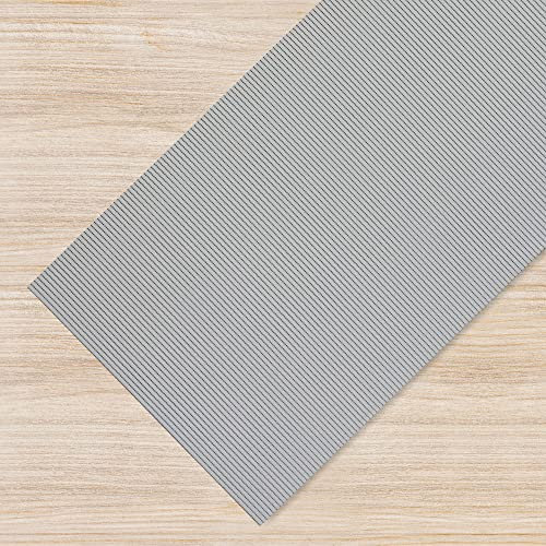 Il Gruppone Passione Casa Passatoia Cucina Tappeto Multiuso H 65 Cm in Gomma Forata Morbido Antiscivolo Ingresso Bordi Piscina Sottolavello Scendidoccia Credenza - Grigio Chiaro - 65x100Cm