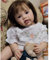 Lonian 24-Zoll-Kleinkind-Reborn-Babypuppen für Mädchen, handgefertigt, sichtbare Venen, echtes Silikon-Babypuppenspielzeug für Kinder ab 3 Jahren (braune Augen)