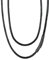 FaithHeart Collana Uomo Collana Caucciu 2/3 MM Nero/Marrone Corda di Cuoio Pelle Catenina Uomo Cordino per Collane Impermeabile Sintetica Cordino per Ciondolo 40-75 CM