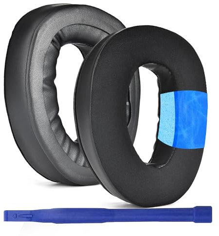 Aiivioll GSP300 Ersatz-Ohrpolster für Sennheiser GSP 300 GSP 301 GSP 302 GSP 303 GSP 350 GSP 370 Kopfhörer, Sport-Kühlgel und Memory-Schaum-Ohrpolster (schwarz)