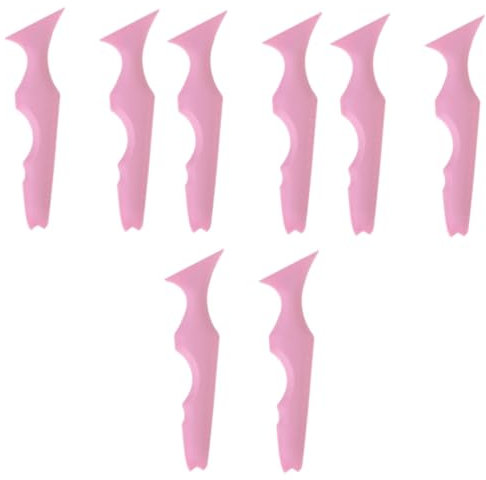 MAGICLULU 8 Pz Righello Di Bellezza in Silicone Piastra Per Stencil Per Ombretto Modello Di Sopracciglia Per Tuile in Silicone Stencil Guida Ombretto Borsa Per Cosmetici Trucco