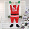 ZPQAODI Kletternder Hängender Weihnachtsmann Outdoor Weihnachtsmann Klettern Deko für Weihnachtsdekoration Hängende Ornament Party Yard Garten Wände Auto hängende Ornament Dekoration, 108x95cm