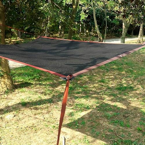 Voile d'ombrage 3x3 Filet Voiles d'ombrage pour Patio Toile d'ombrage Rectangulaire 2x4 Jardin Balcon/Garage/Ferme/Voitures/Pergola,black-2x2m