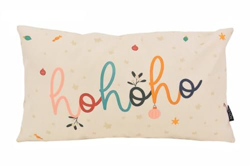 Gek op kussens! | 30 x 50 cm | Baumwolle/Leinen | Multicolor | Weihnachtsdesign | Kissenbezug