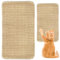 Alfombra Rascador de Gato Sisal Natural, Alfombrilla Antideslizante, 25 x 50 cm Alfombrilla Abrasiva para Gatos, Rascador de Pared Alfombra Rascadora para Salón Dormitorio