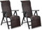 Klappbares Rattan-Sonnenliegen-Set mit verstellbarer Rückenlehne und ergonomischer Armlehne, tragbare Korb-Ramierliege für Pool- und Hinterhof-Entspannung