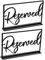 CRAFTHROU 2st Reservierte Tischmarke Party-reserviert-schilder Benutzerdefinierte Zeichen Logo Für Reservierte Tische Reservierte Schilder Für Die Hochzeit Reservierte Karte Restaurant Acryl