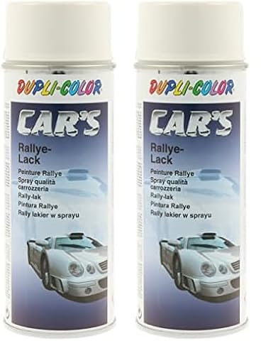 DUPLI-COLOR 385896 CAR´S weiß glänzend 400 ml (Packung mit 2)