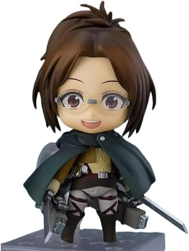 OPQRSTUVW Levi Erwin Hanji Figura de acci?n Q Versi?n Desmontable Figura de Anime cifras de Personaje cifras de PVC Estatua Colecci?n de Juguete Regalo 3.9 (Hange Zoe1123)