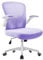 Durrafy Silla de Oficina Ergonómica, Silla de Escritorio con Reposabrazos Ajustables, Soporte Lumbar, Regulable en Altura, Silla Giratoria de Oficina con Respaldo de Malla Transpirable,Violeta