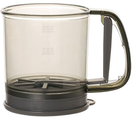 Tamis à farine, shaker à farine semi-automatique avec maille fine double couche, tamis de cuisson en acier inoxydable portatif pour sucre et épices