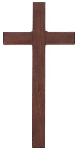 OSOLADY Holzkreuz-Wanddeko – Natürliche Holzkreuz-Rohlinge für DIY-Bastelprojekte – Religiöse Tischdekoration für Kirche oder neues Zuhause