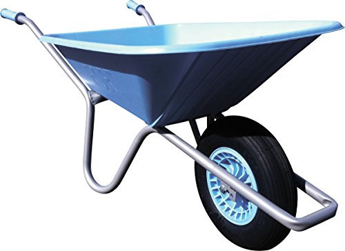 Fort Gartenschubkarre, Babyblau, Fassungsvermögen 90 l, Tragkraft 150 kg
