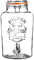 Kilner 8 Litre Clip Top Round Glass Drinks Dispenser in Gift Box, 24.5 x 21 x 37 cm, 0025.874, transparent