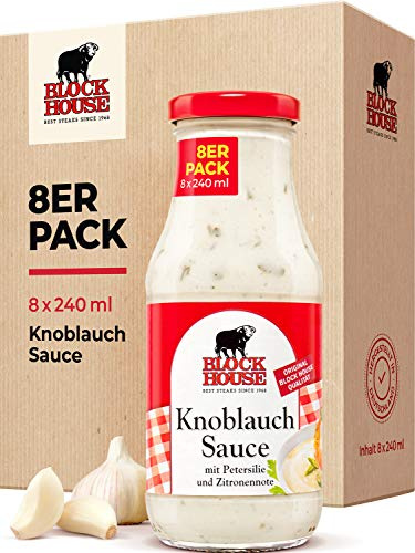 Block House Knoblauch Sauce, 8er Pack (8 x 240 ml)
