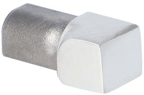 Innenecke für Fliesenschiene, Fliesenprofil, Rundkantenprofil, Edelstahl (V2A) gebürstet, 10 mm Höhe