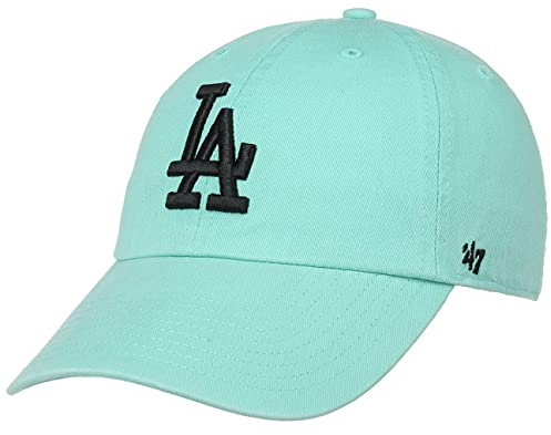 47 Brand Clean Up Twotone Dodgers Cap Baseballcap Basecap Strapback MLB LA Los Angeles (One Size - Mint)