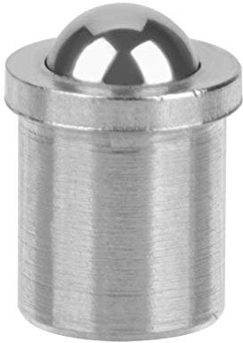 20 pezzi 304 pistone a sfera precisione in acciaio inox perni di posizionamento a vite molla liscia stantuffo a sfera(3 x 4mm)