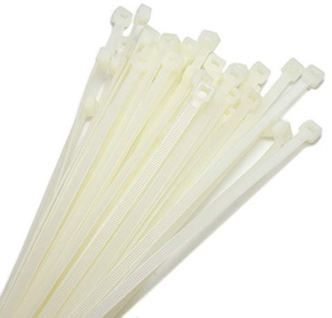 50x Kabelbinder Nylon 12,4 x 1000 mm weiß PROTECTOX *** 50 Stück Kabelschelle 100 cm Schlauchbinder Schlauchschelle PROFI EU Qualität