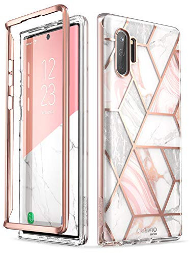 i-Blason Case für Samsung Galaxy Note 10+ Plus Hülle Glitzer Handyhülle Bumper Schutzhülle Roubst Cover [Cosmo] OHNE Displayschutz 6.8 Zoll 2019 Ausgabe, Marmor