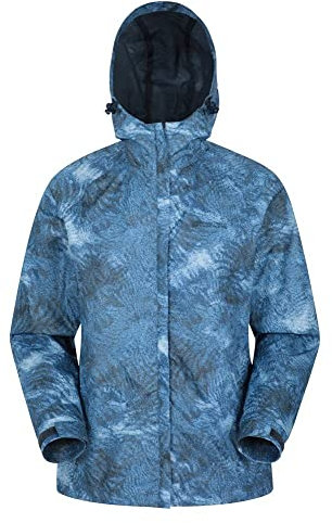 Mountain Warehouse Torrent Womens Waterproof Jacket - Ladies Raincoat, Lightweight Coat, Fully Taped Seams, 2 Zipped Pockets Cagoule - For Travelling, Camping, Outdoors Navy Women's Size 4