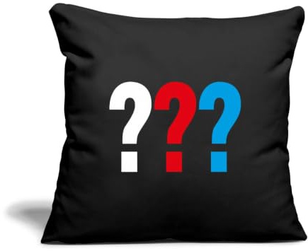 Spreadshirt Die DREI Fragezeichen Logo Kissenbezug 45x45 cm