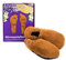 Habibi Plush Classic - 1521 Slippers caramel, Größe L (41-45) - Hausschuhe/Wärmepantoffeln/Wärmeschuhe zum Erwärmen in der Mikrowelle/Backofen