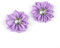 20 Stücke 4cm Strass Künstliche Satinband Blumen Blütenköpfe Blumenköpfe Kunstblumen Seidenblumen Applikationen für DIY Basteln Stirnband Haarschleifen Scrapbooking Hochzeit Party Home Deko,Lila