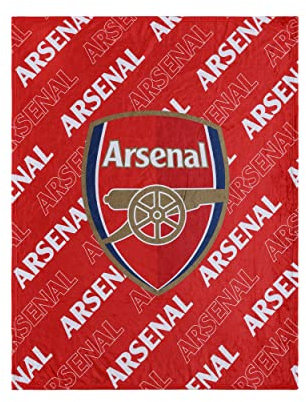 FOCO Arsenal FC EPL Supreme Slumber Plush Throw Blanket