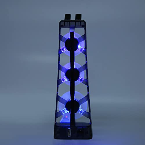 Zunate para PS5 Ventilador de Refrigeración, Enfriador de Consola de Juegos Eficiente con 3 Ventiladores para Disco PS5 Y Edición Digital, Fácil de Instalar
