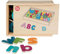 Playtive Holzmagnete Buchstaben Holzspielzeug für Kinder ab 3 Jahren