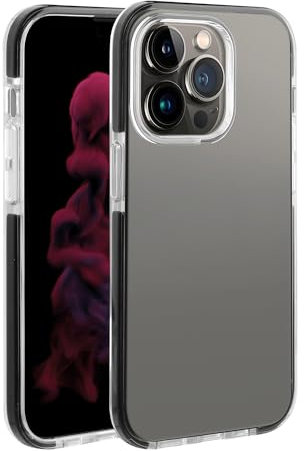 Vivanco Rock Solid Backcover Apple iPhone 14 Pro Transparent, Schwarz